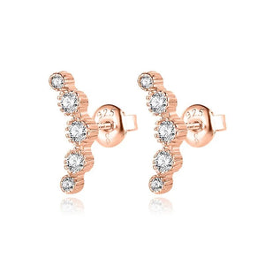 עגילי כסף 925 צמודים – מראה קלאסי ועדין - | Kalimira Jewelry | תכשיטי כסף Kalimira | إكسسوارات فضة Kalimira