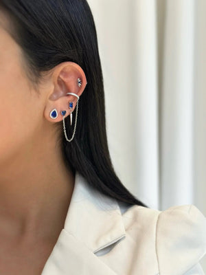 עגילי כסף 925 צמודים – מראה קלאסי ועדין - | Kalimira Jewelry | תכשיטי כסף Kalimira | إكسسوارات فضة Kalimira