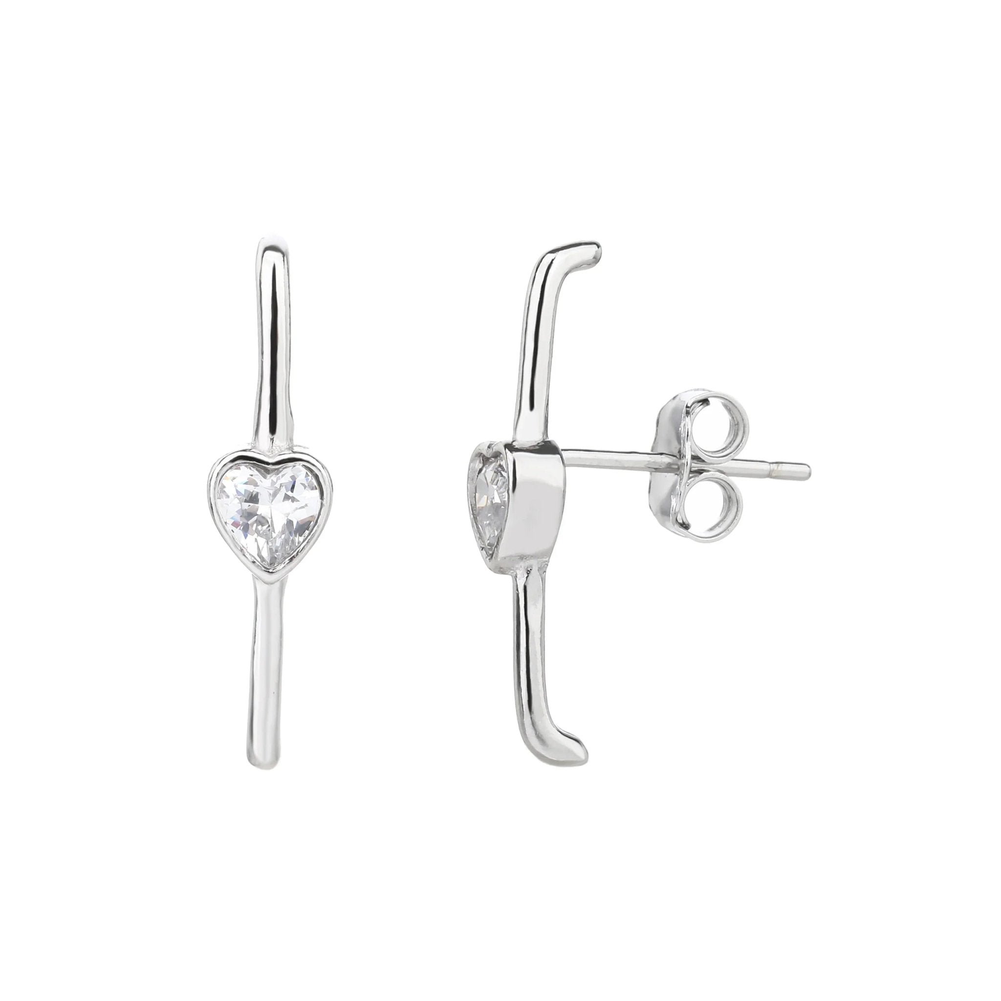 עגילי כסף 925 צמודים – מראה קלאסי ועדין - | Kalimira Jewelry | תכשיטי כסף Kalimira | إكسسوارات فضة Kalimira