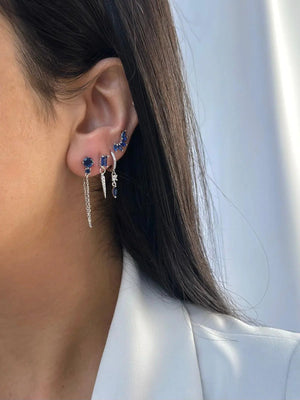 עגילי כסף 925 צמודים – מראה קלאסי ועדין - | Kalimira Jewelry | תכשיטי כסף Kalimira | إكسسوارات فضة Kalimira