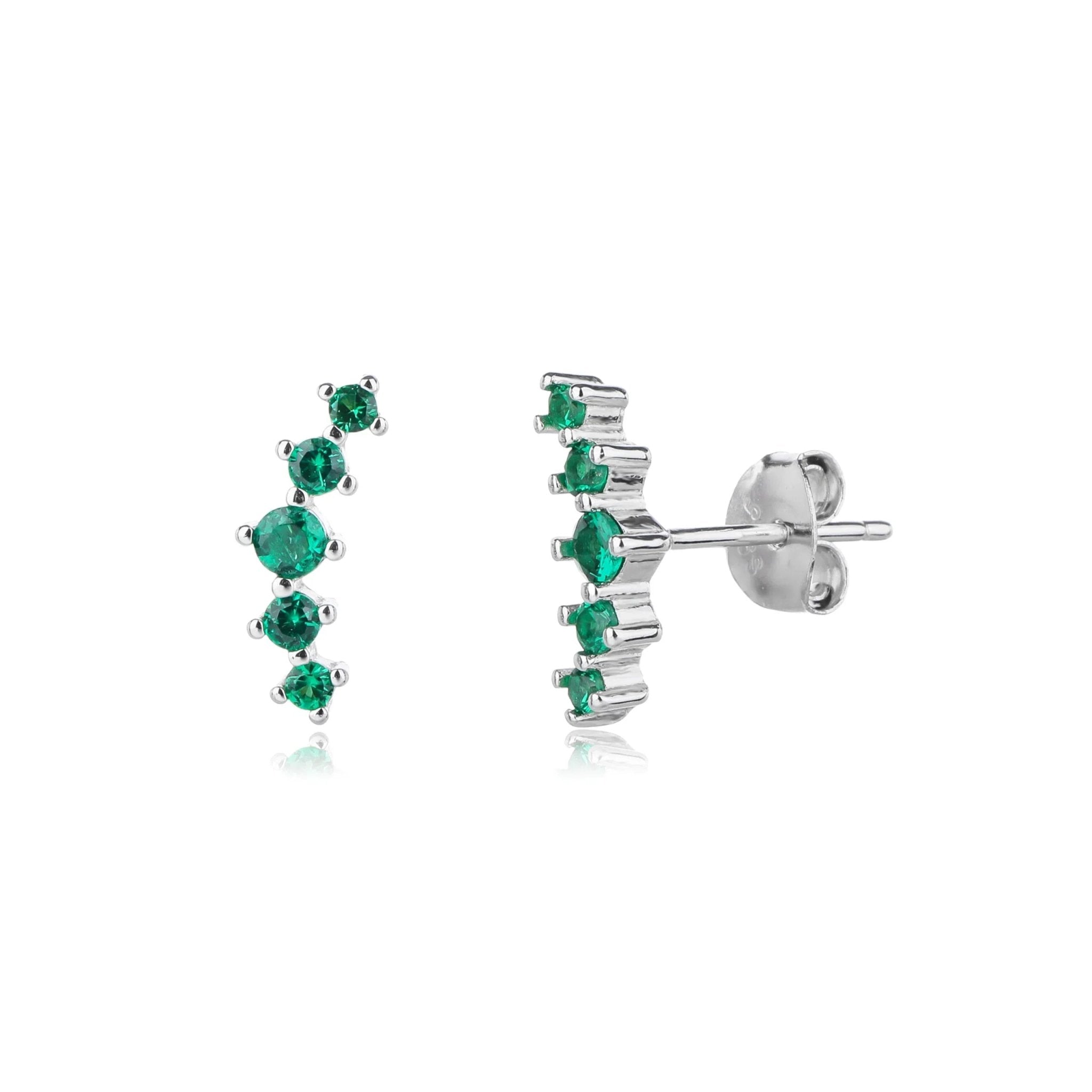 עגילי כסף 925 צמודים – מראה קלאסי ועדין - | Kalimira Jewelry | תכשיטי כסף Kalimira | إكسسوارات فضة Kalimira