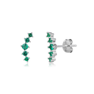 עגילי כסף 925 צמודים – מראה קלאסי ועדין - | Kalimira Jewelry | תכשיטי כסף Kalimira | إكسسوارات فضة Kalimira