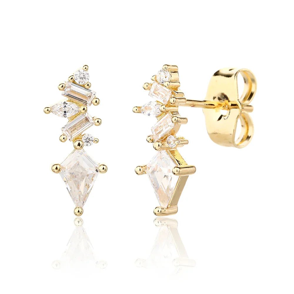 עגילי כסף 925 צמודים – מראה קלאסי ועדין - | Kalimira Jewelry | תכשיטי כסף Kalimira | إكسسوارات فضة Kalimira