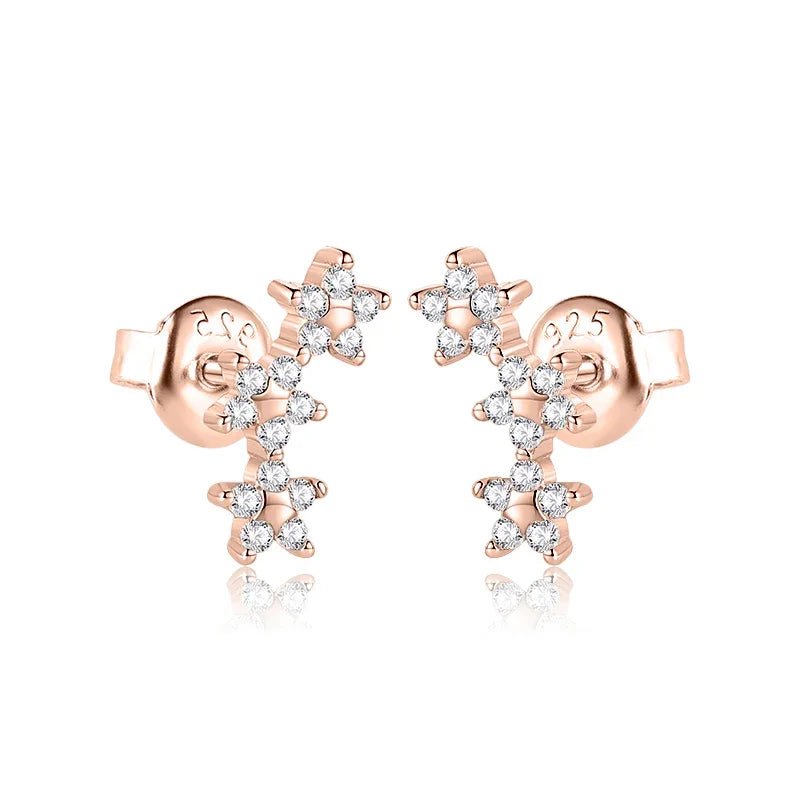 עגילי כסף 925 צמודים – מראה קלאסי ועדין - | Kalimira Jewelry | תכשיטי כסף Kalimira | إكسسوارات فضة Kalimira