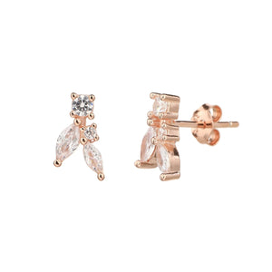 עגילי כסף 925 צמודים – מראה קלאסי ועדין - | Kalimira Jewelry | תכשיטי כסף Kalimira | إكسسوارات فضة Kalimira