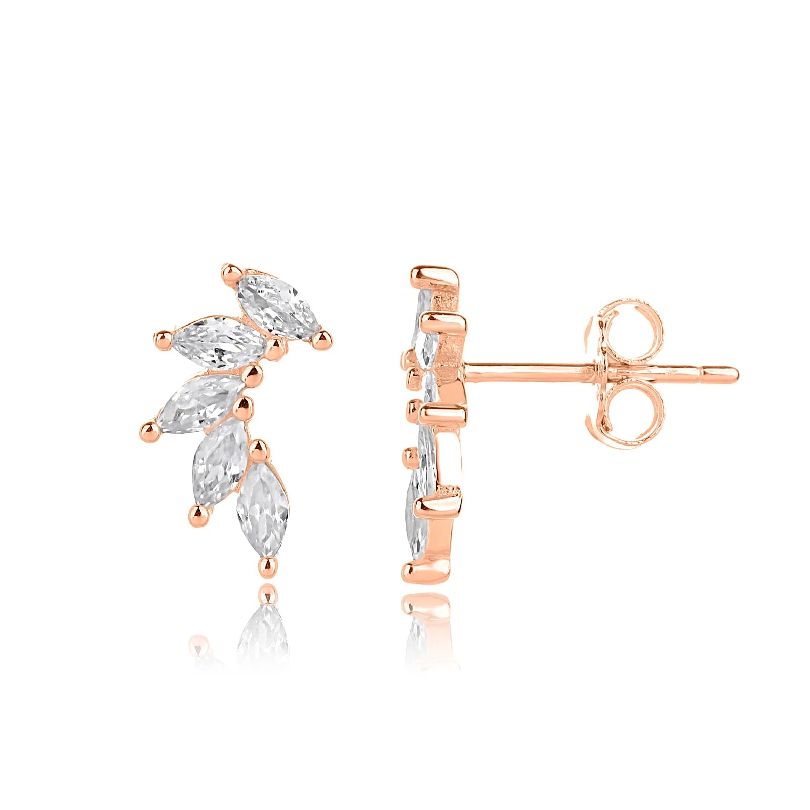 עגילי כסף 925 צמודים – מראה קלאסי ועדין - | Kalimira Jewelry | תכשיטי כסף Kalimira | إكسسوارات فضة Kalimira