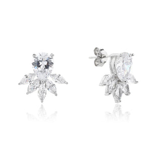 עגילי כסף 925 צמודים – מראה קלאסי ועדין - | Kalimira Jewelry | תכשיטי כסף Kalimira | إكسسوارات فضة Kalimira