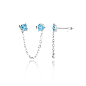 עגילי כסף 925 צמודים – מראה קלאסי ועדין - | Kalimira Jewelry | תכשיטי כסף Kalimira | إكسسوارات فضة Kalimira