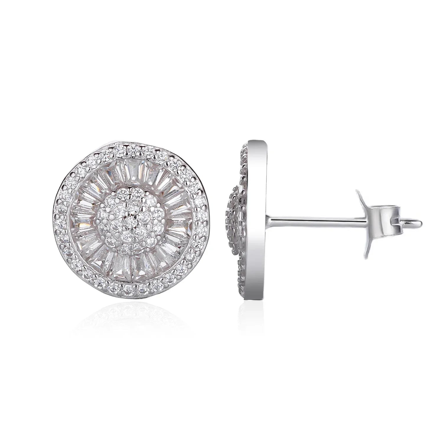 עגילי כסף 925 צמודים – מראה קלאסי ועדין - | Kalimira Jewelry | תכשיטי כסף Kalimira | إكسسوارات فضة Kalimira