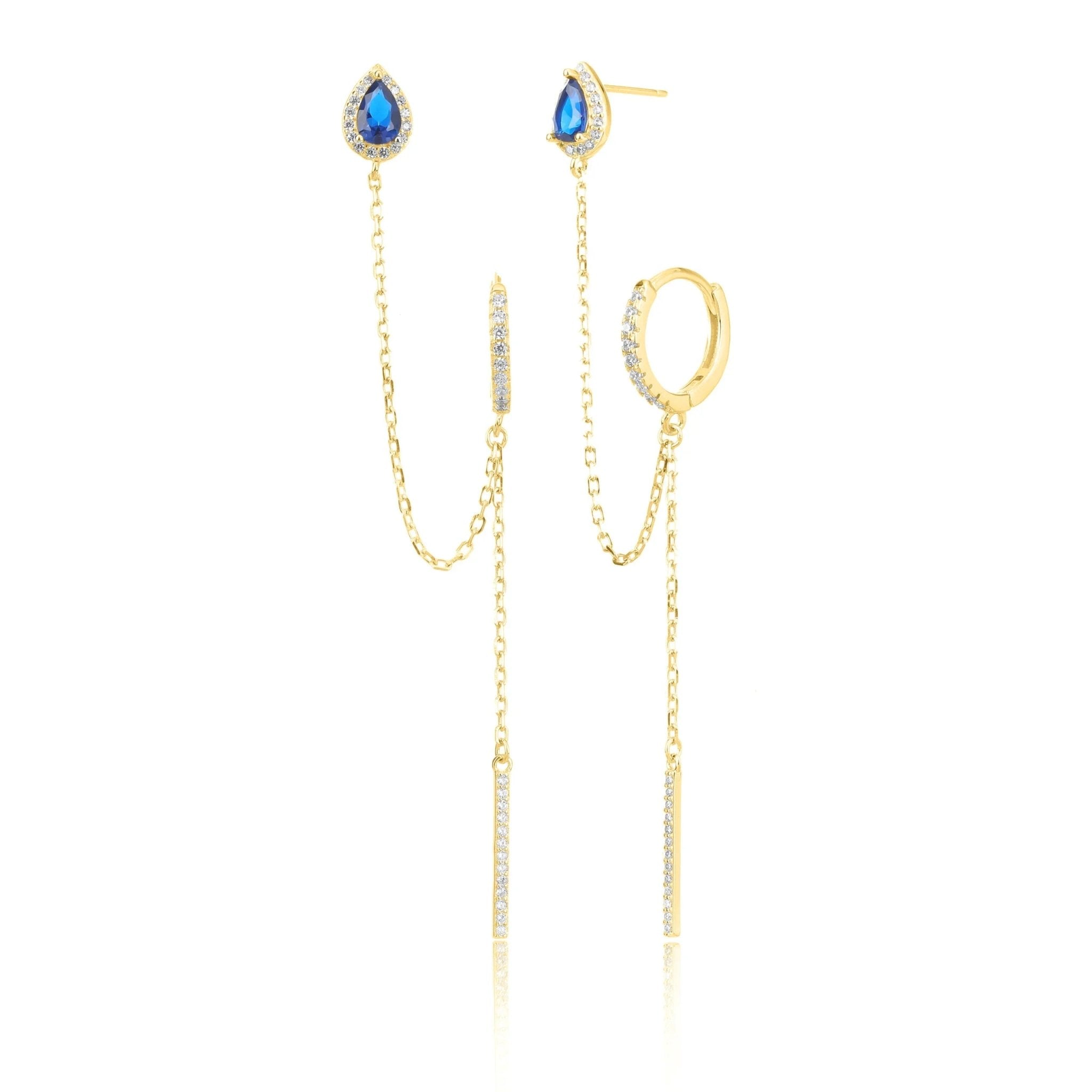 עגילי כסף 925 נופלים – אלגנטיות מתוחכמת - | Kalimira Jewelry | תכשיטי כסף Kalimira | إكسسوارات فضة Kalimira