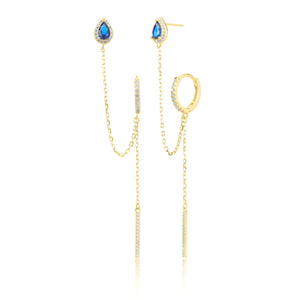 עגילי כסף 925 נופלים – אלגנטיות מתוחכמת - | Kalimira Jewelry | תכשיטי כסף Kalimira | إكسسوارات فضة Kalimira