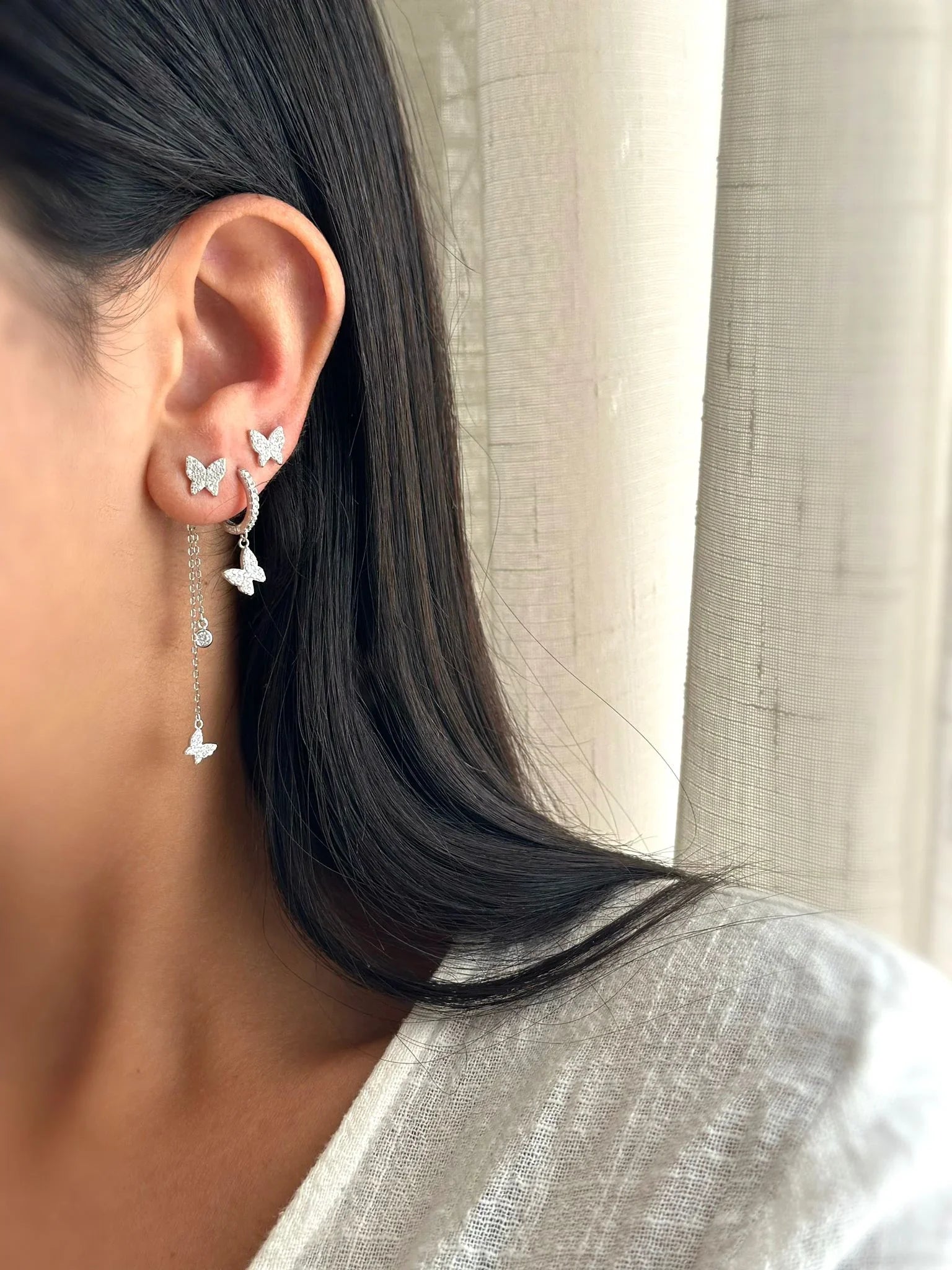 עגילי כסף 925 נופלים – אלגנטיות מתוחכמת - | Kalimira Jewelry | תכשיטי כסף Kalimira | إكسسوارات فضة Kalimira