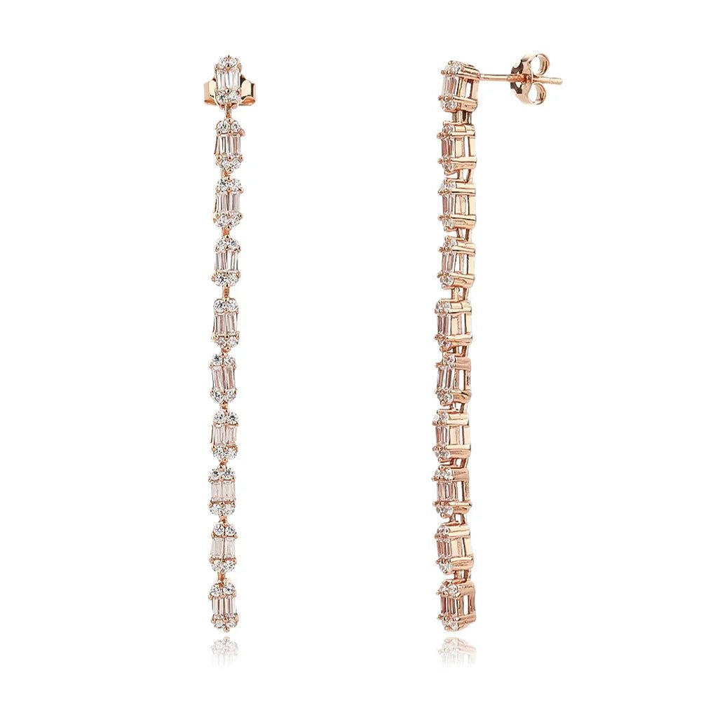 עגילי כסף 925 נופלים – אלגנטיות מתוחכמת - | Kalimira Jewelry | תכשיטי כסף Kalimira | إكسسوارات فضة Kalimira