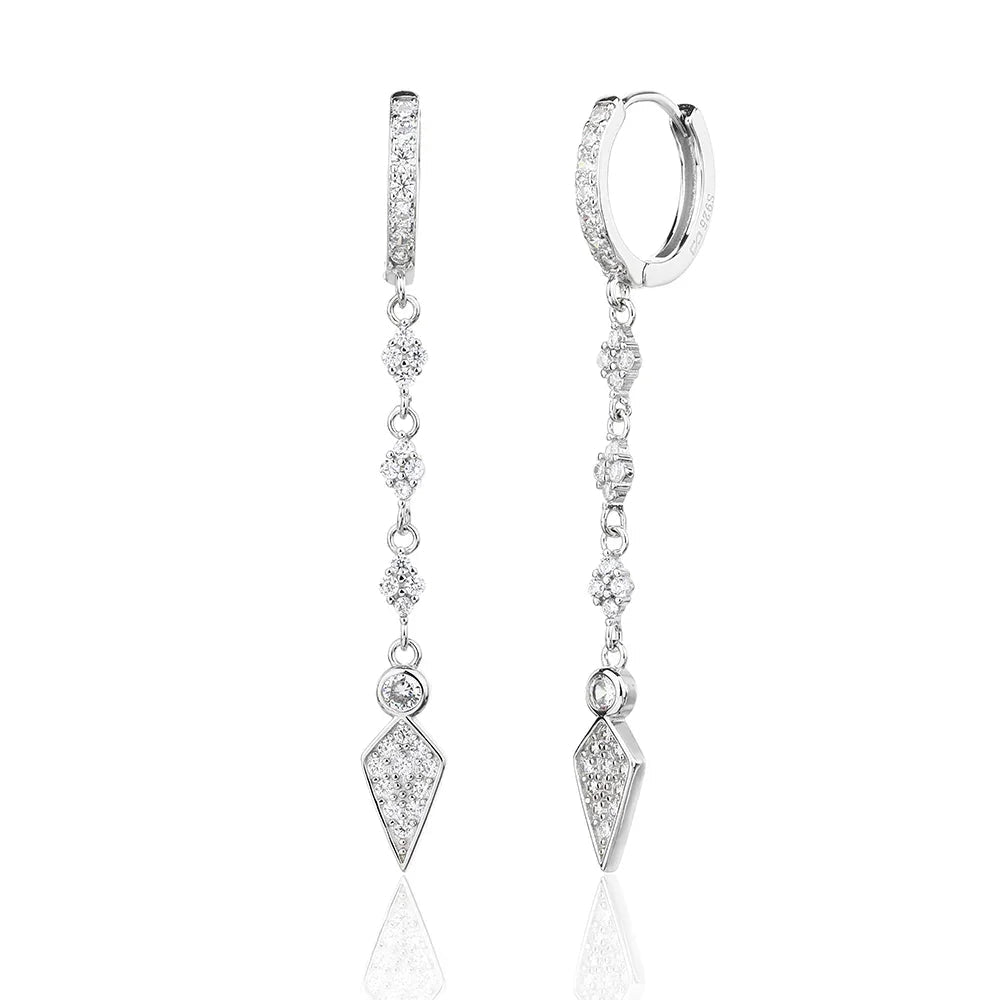 עגילי כסף 925 נופלים – אלגנטיות מתוחכמת - | Kalimira Jewelry | תכשיטי כסף Kalimira | إكسسوارات فضة Kalimira