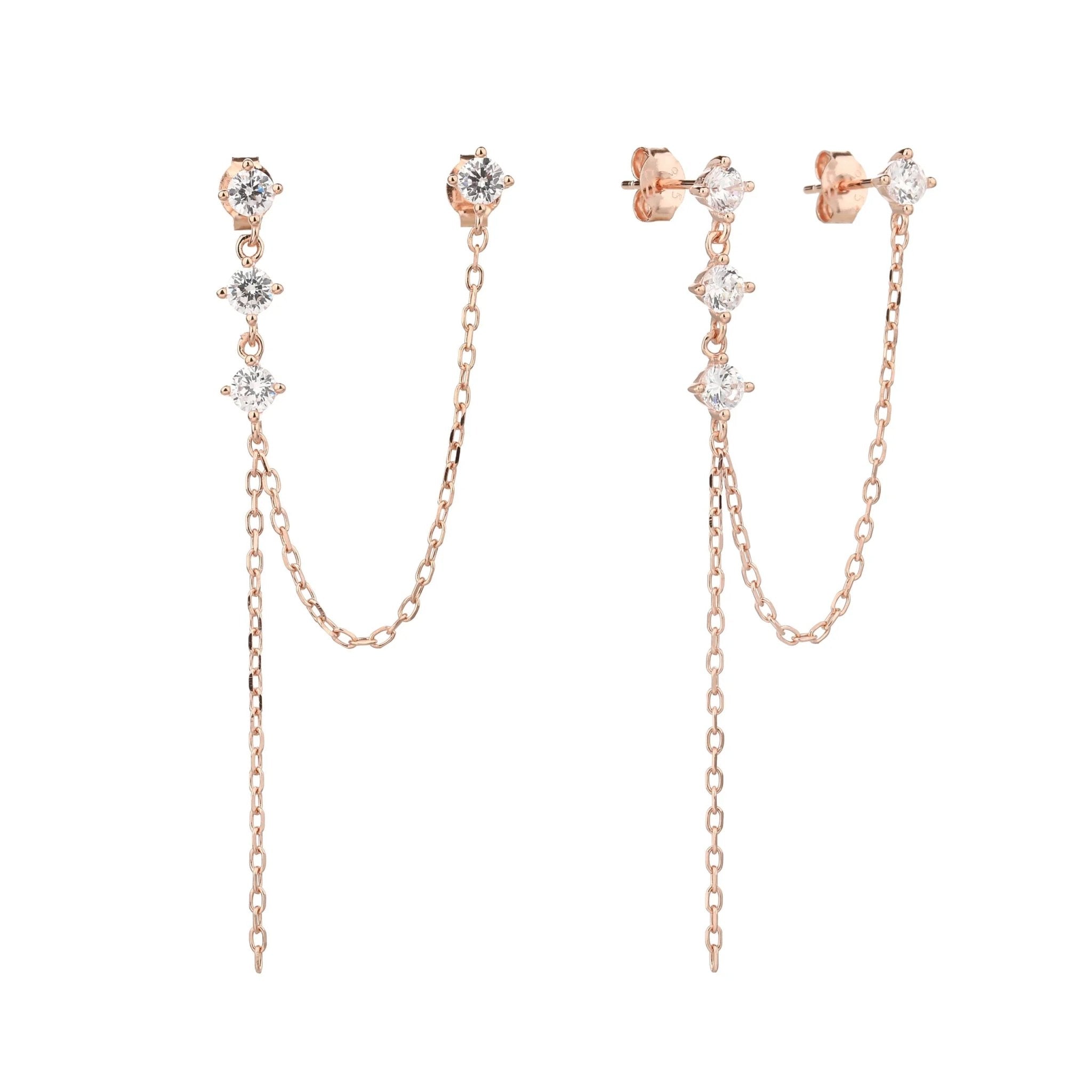 עגילי כסף 925 נופלים – אלגנטיות מתוחכמת - | Kalimira Jewelry | תכשיטי כסף Kalimira | إكسسوارات فضة Kalimira