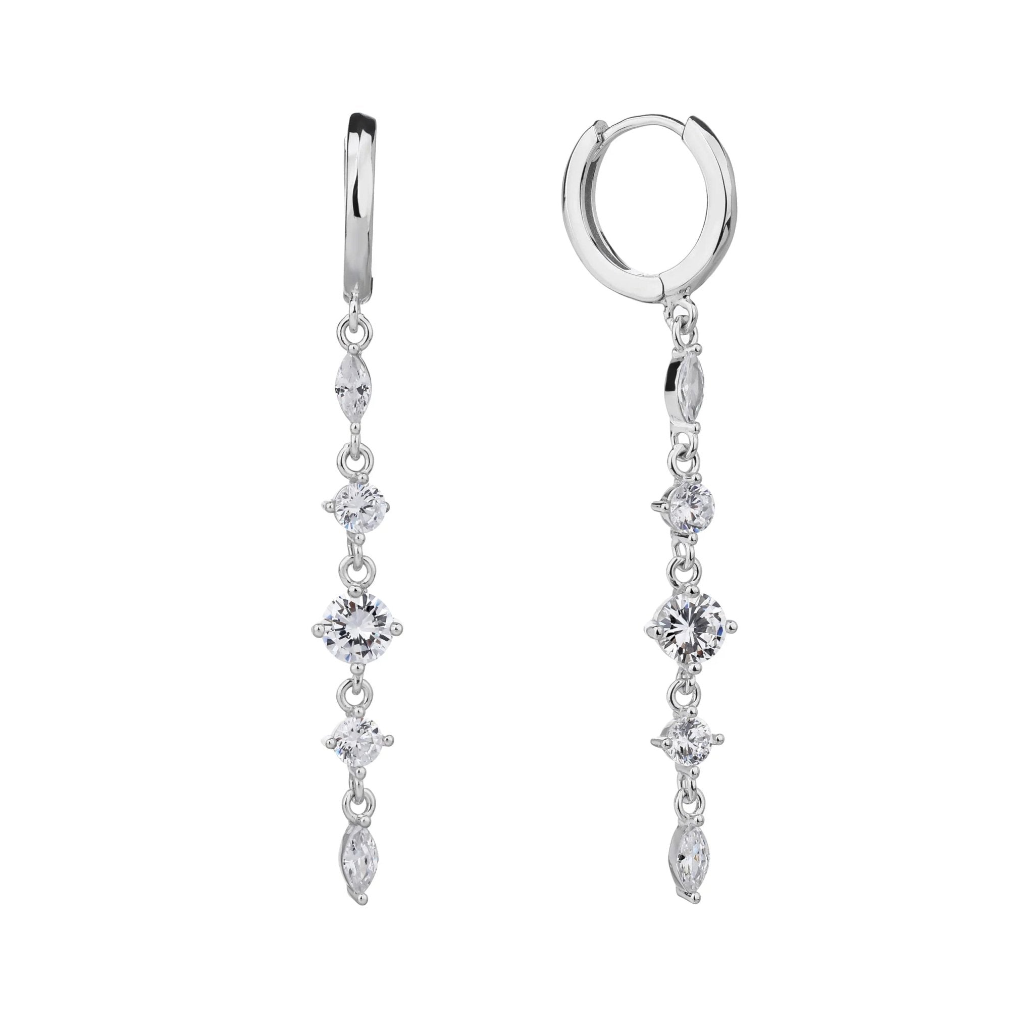 עגילי כסף 925 נופלים – אלגנטיות מתוחכמת - | Kalimira Jewelry | תכשיטי כסף Kalimira | إكسسوارات فضة Kalimira