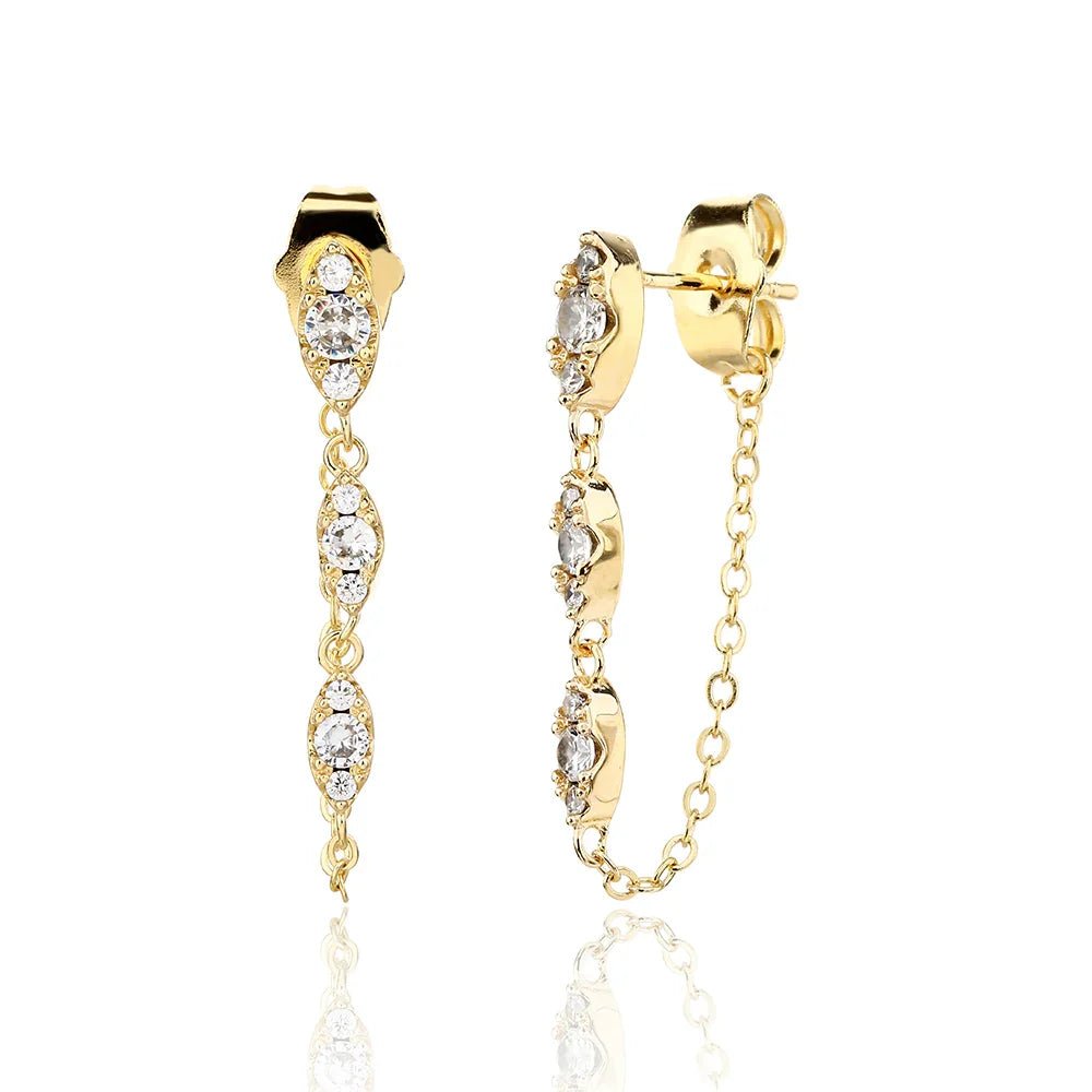 עגילי כסף 925 נופלים – אלגנטיות מתוחכמת - | Kalimira Jewelry | תכשיטי כסף Kalimira | إكسسوارات فضة Kalimira