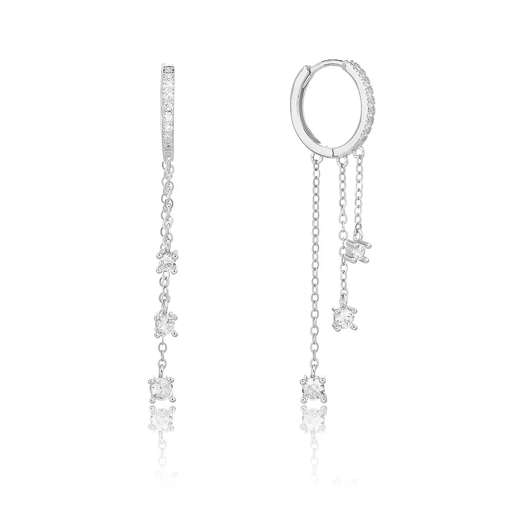 עגילי כסף 925 נופלים – אלגנטיות מתוחכמת - | Kalimira Jewelry | תכשיטי כסף Kalimira | إكسسوارات فضة Kalimira