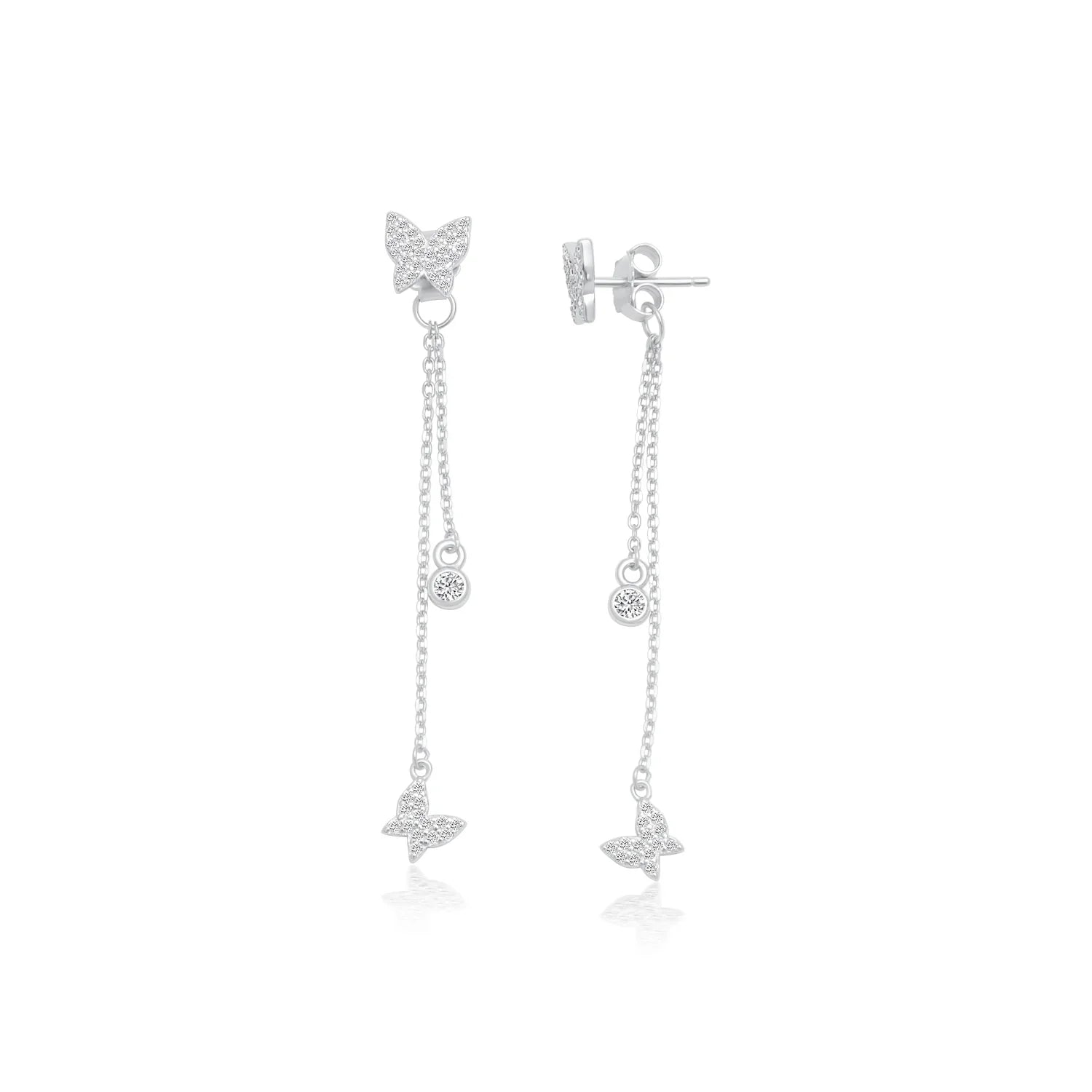 עגילי כסף 925 נופלים – אלגנטיות מתוחכמת - | Kalimira Jewelry | תכשיטי כסף Kalimira | إكسسوارات فضة Kalimira