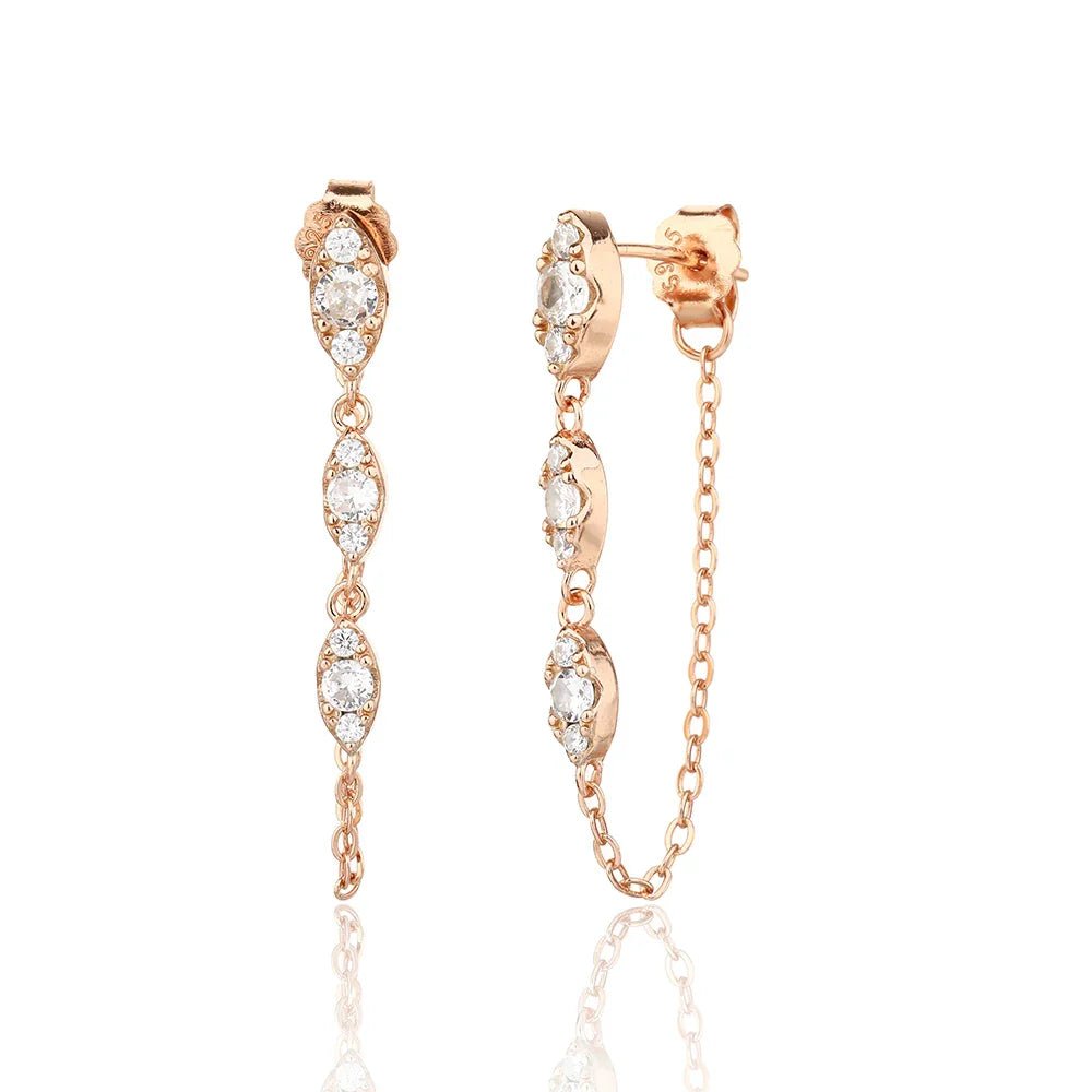 עגילי כסף 925 נופלים – אלגנטיות מתוחכמת - | Kalimira Jewelry | תכשיטי כסף Kalimira | إكسسوارات فضة Kalimira