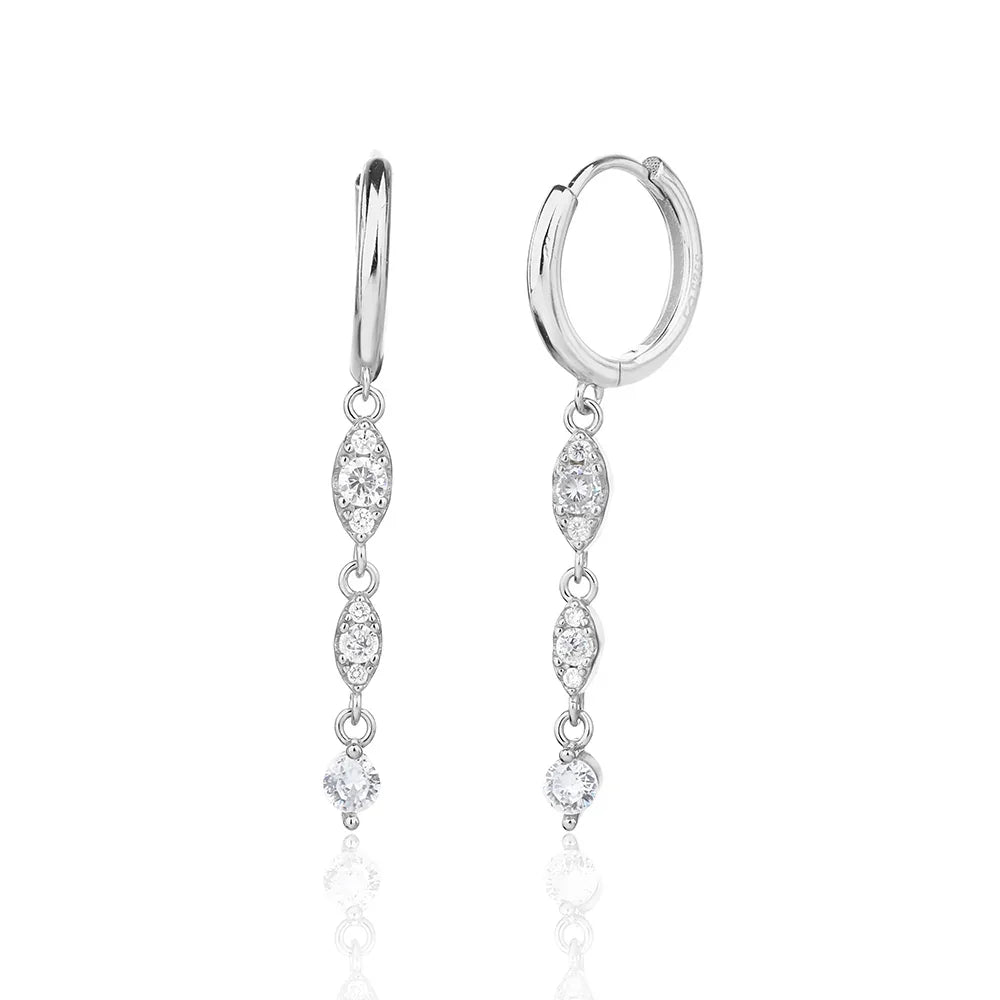 עגילי כסף 925 נופלים – אלגנטיות מתוחכמת - | Kalimira Jewelry | תכשיטי כסף Kalimira | إكسسوارات فضة Kalimira