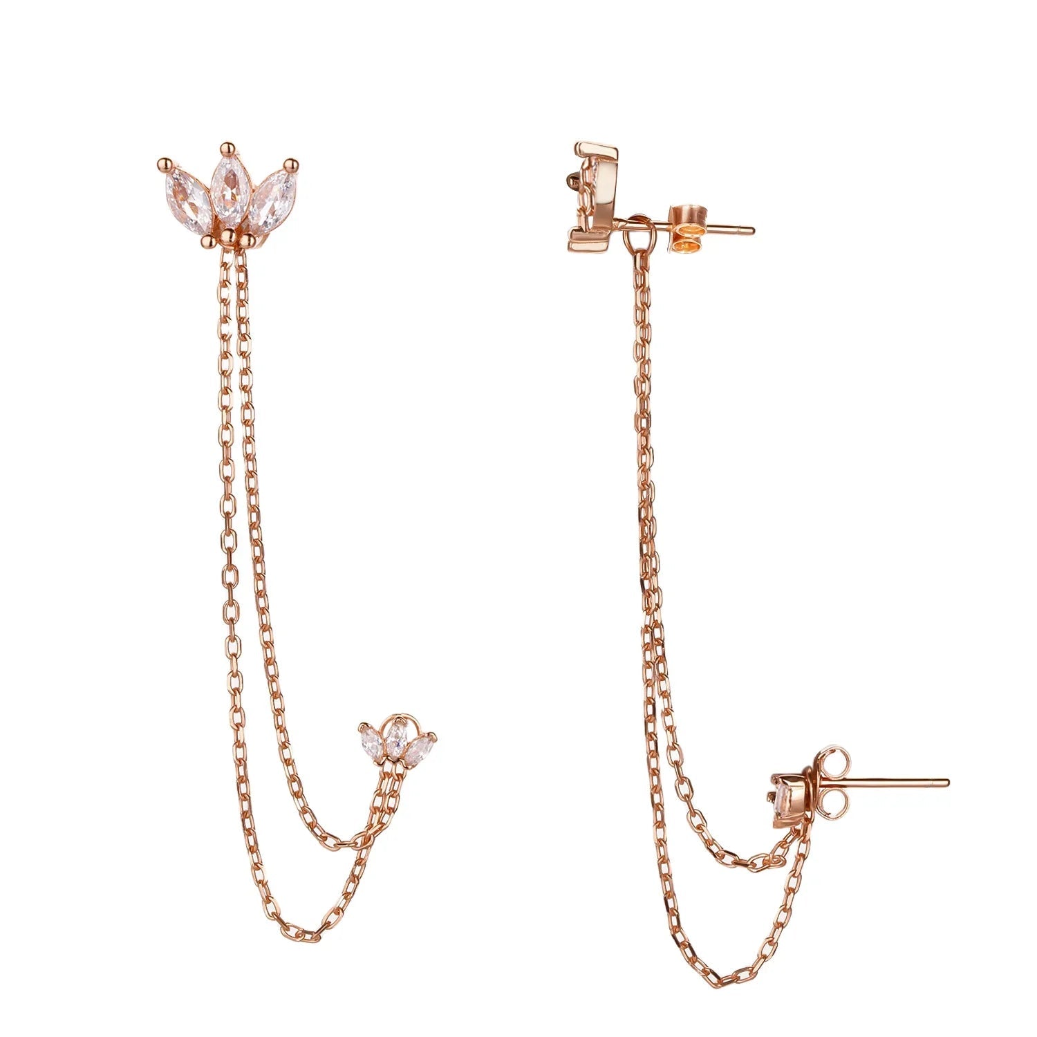 עגילי כסף 925 נופלים – אלגנטיות מתוחכמת - | Kalimira Jewelry | תכשיטי כסף Kalimira | إكسسوارات فضة Kalimira