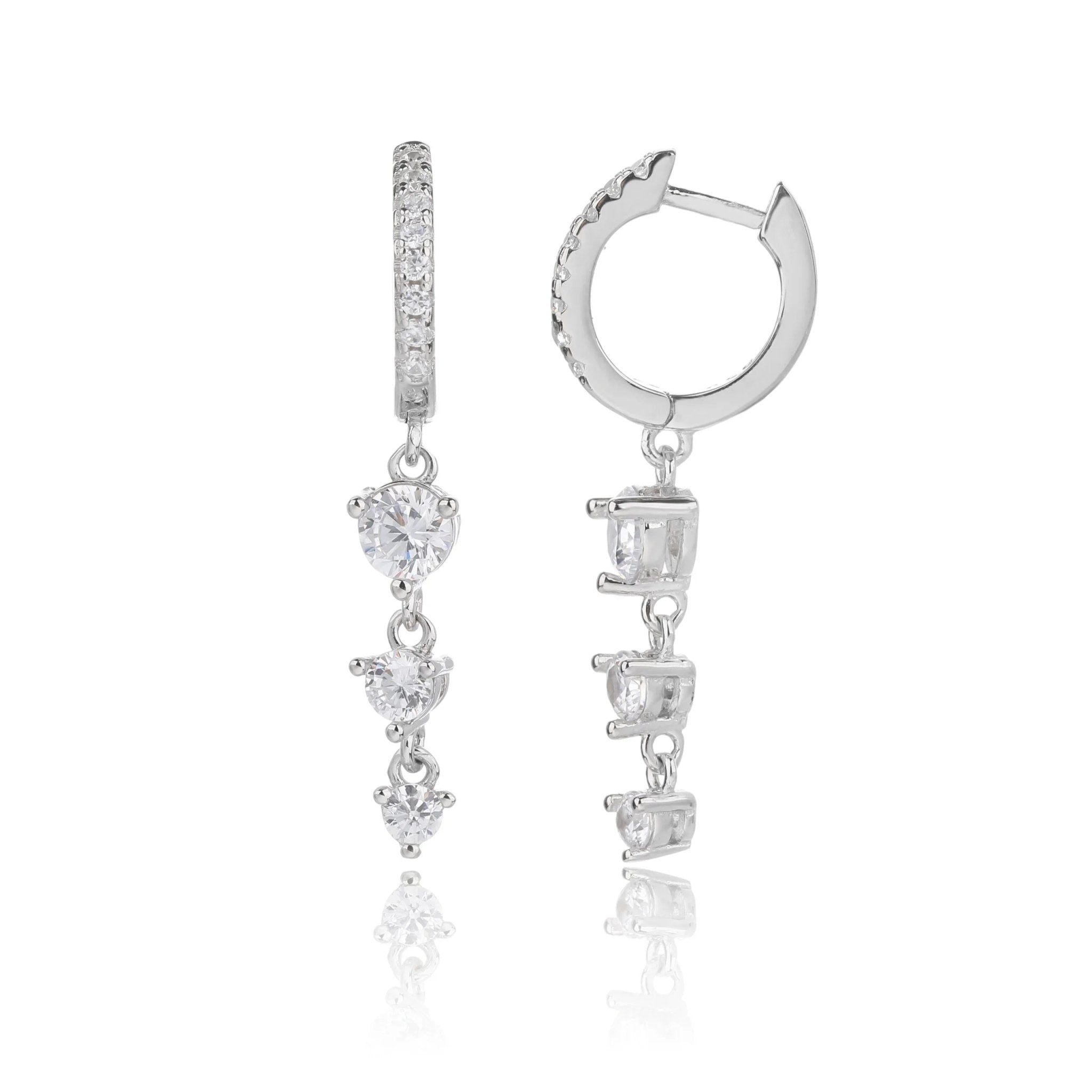 עגילי כסף 925 נופלים – אלגנטיות מתוחכמת - | Kalimira Jewelry | תכשיטי כסף Kalimira | إكسسوارات فضة Kalimira