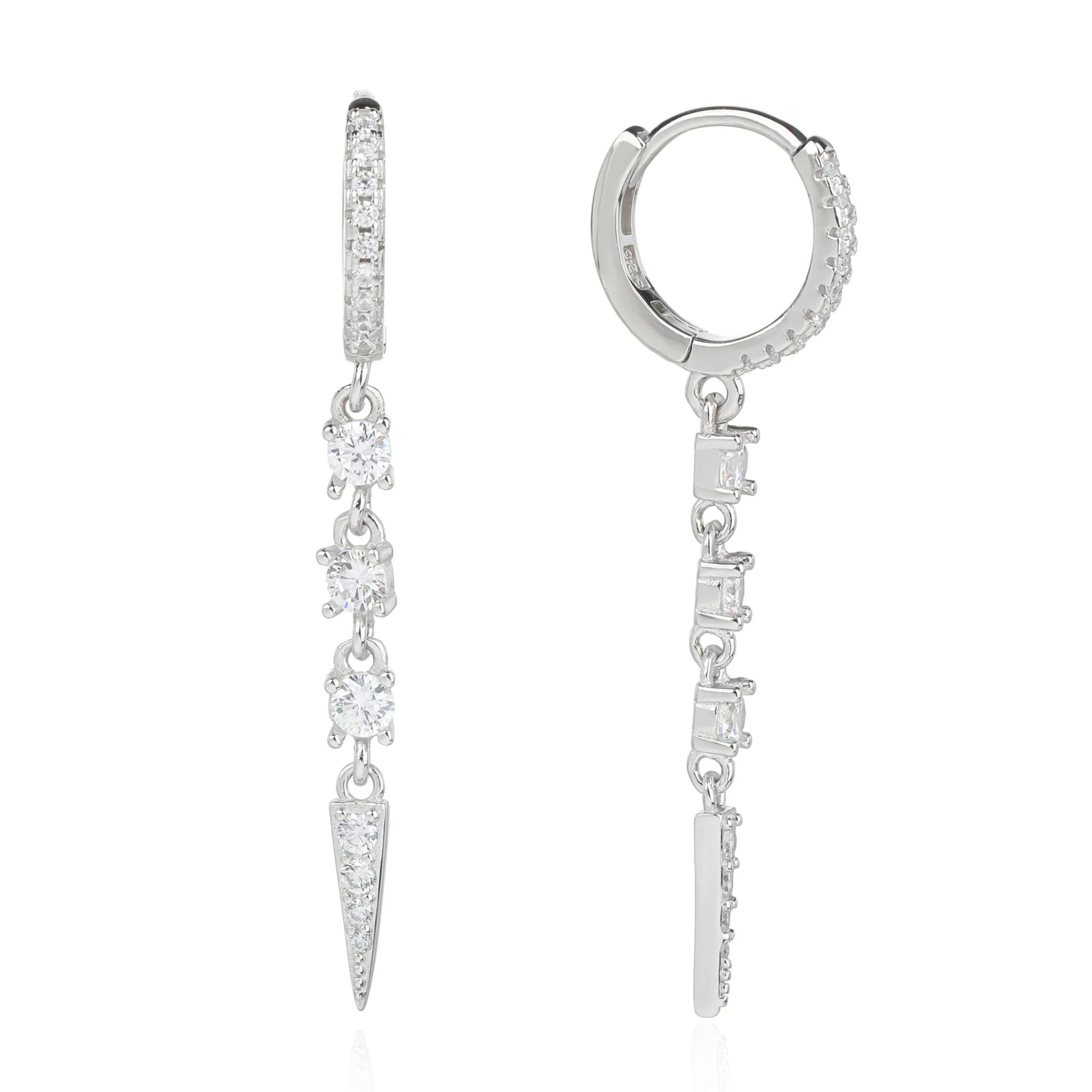 עגילי כסף 925 נופלים – אלגנטיות מתוחכמת - | Kalimira Jewelry | תכשיטי כסף Kalimira | إكسسوارات فضة Kalimira