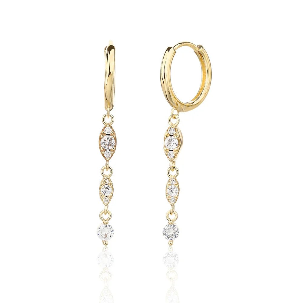 עגילי כסף 925 נופלים – אלגנטיות מתוחכמת - | Kalimira Jewelry | תכשיטי כסף Kalimira | إكسسوارات فضة Kalimira