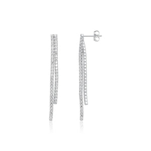 עגילי כסף 925 נופלים – אלגנטיות מתוחכמת - | Kalimira Jewelry | תכשיטי כסף Kalimira | إكسسوارات فضة Kalimira