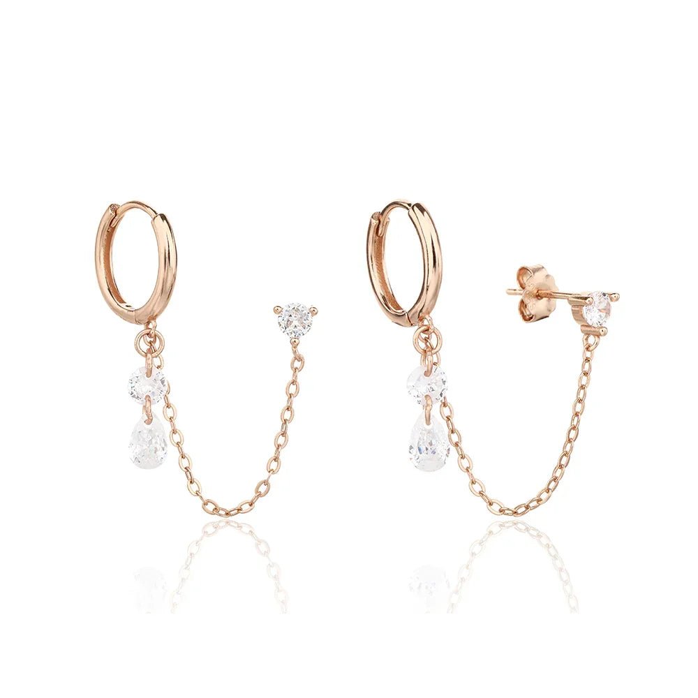 עגילי כסף 925 נופלים – אלגנטיות מתוחכמת - | Kalimira Jewelry | תכשיטי כסף Kalimira | إكسسوارات فضة Kalimira