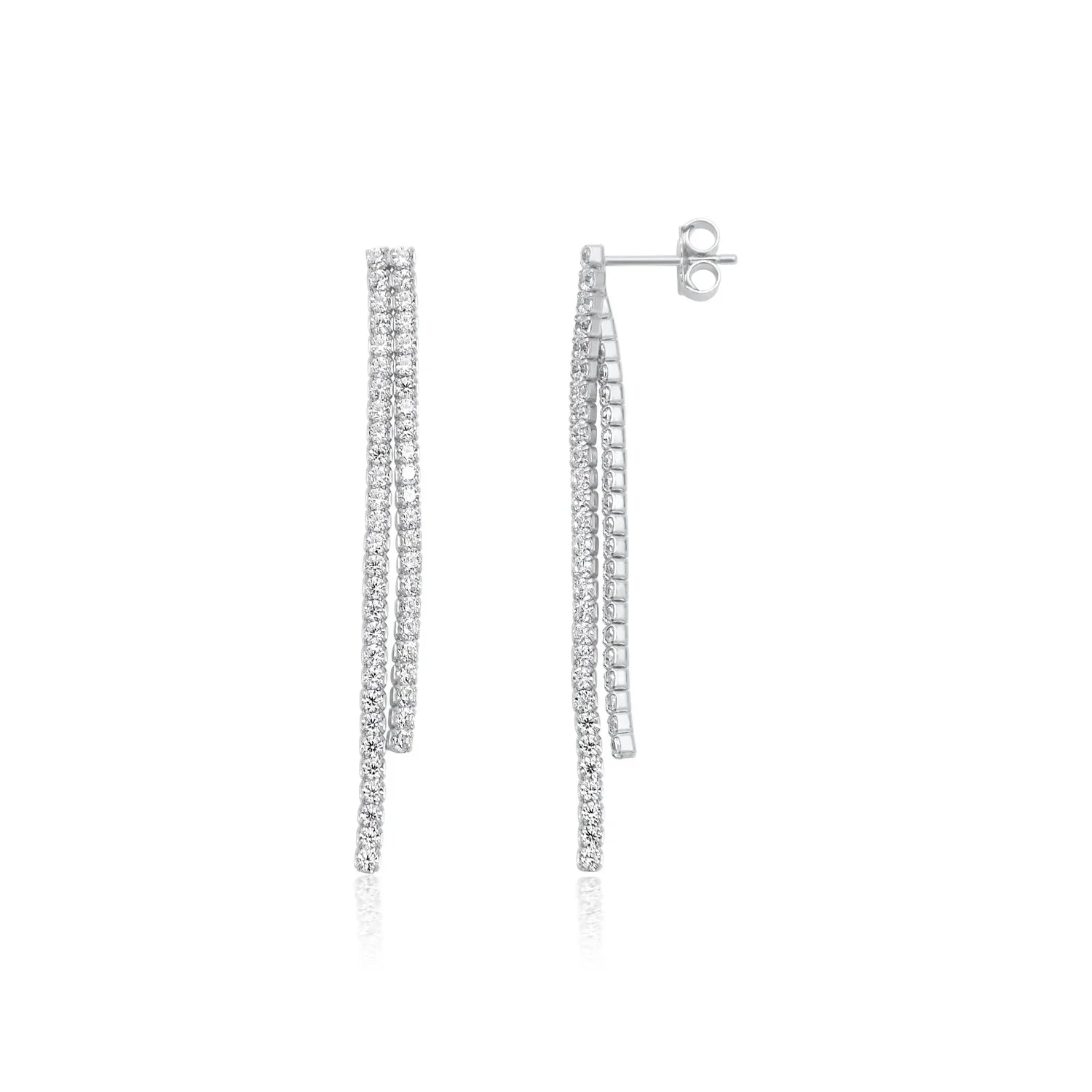 עגילי כסף 925 נופלים – אלגנטיות מתוחכמת - | Kalimira Jewelry | תכשיטי כסף Kalimira | إكسسوارات فضة Kalimira