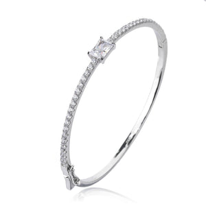 צמיד קשיח כסף 925 – מראה מינימליסטי - | Kalimira Jewelry | תכשיטי כסף Kalimira | إكسسوارات فضة Kalimira