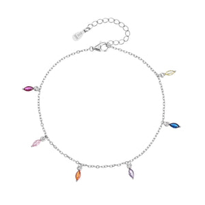 צמיד רגל כסף 925 עם תליון עדין – סטייל קיצי - | Kalimira Jewelry | תכשיטי כסף Kalimira | إكسسوارات فضة Kalimira