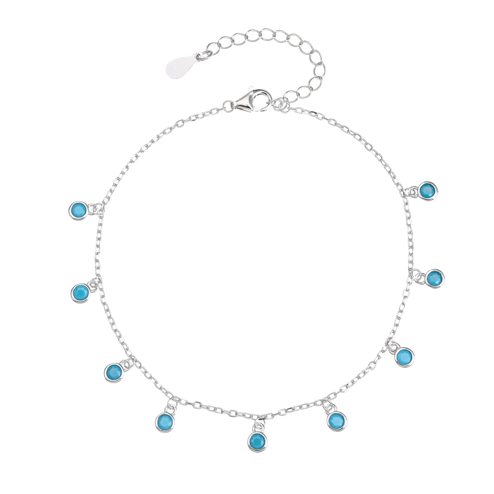 צמיד רגל כסף 925 עם תליון עדין – סטייל קיצי - | Kalimira Jewelry | תכשיטי כסף Kalimira | إكسسوارات فضة Kalimira