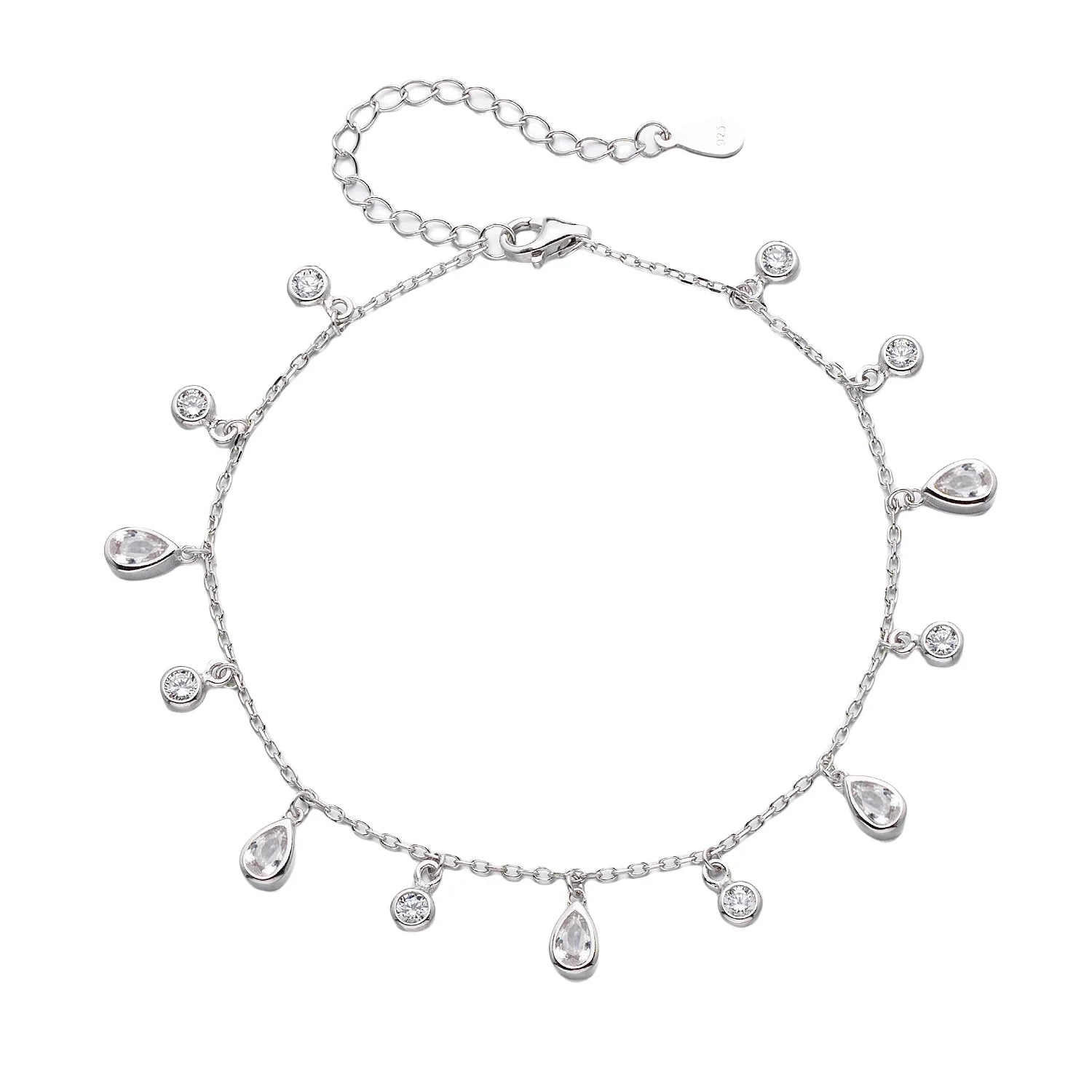 צמיד רגל כסף 925 עם תליון עדין – סטייל קיצי - | Kalimira Jewelry | תכשיטי כסף Kalimira | إكسسوارات فضة Kalimira