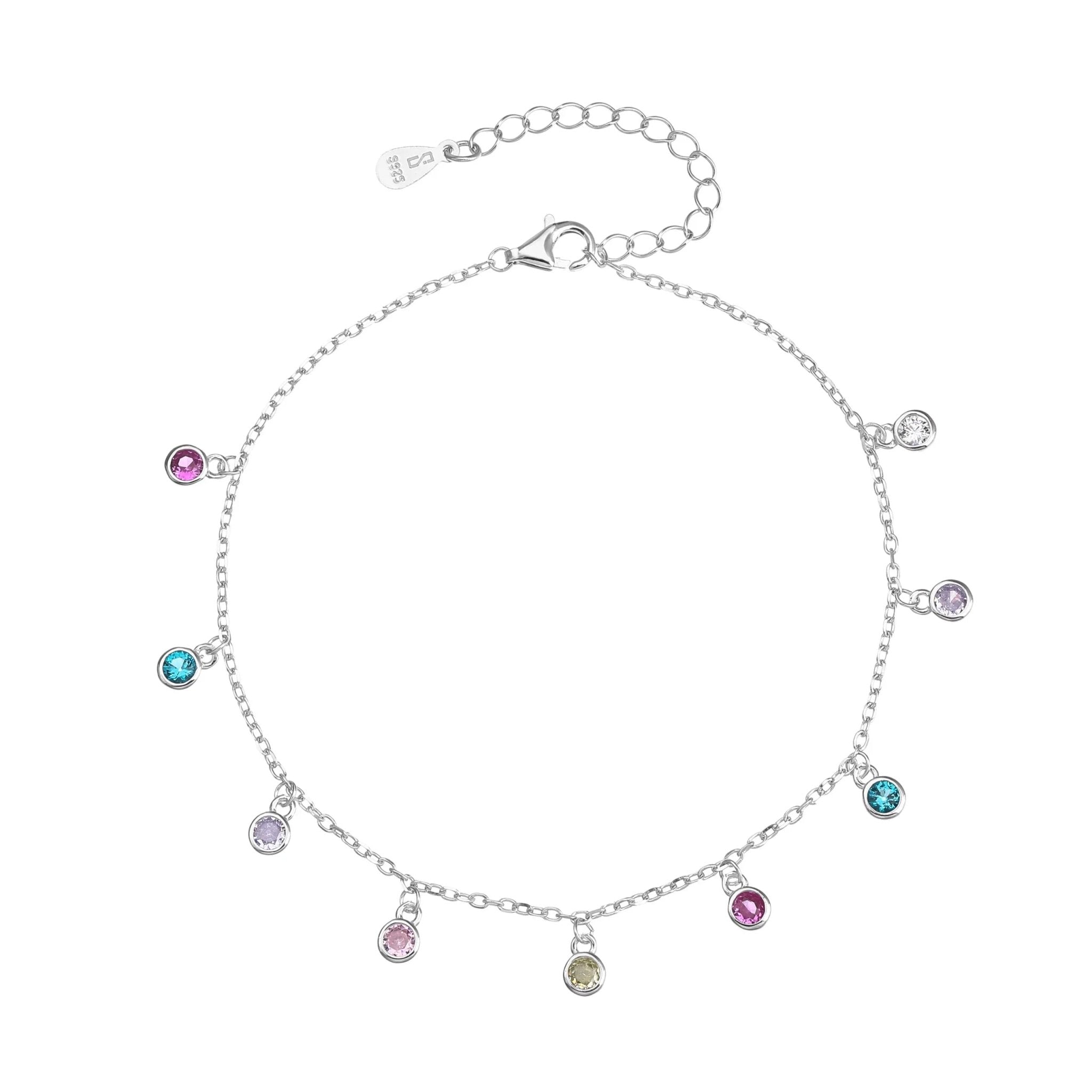 צמיד רגל כסף 925 עם תליון עדין – סטייל קיצי - | Kalimira Jewelry | תכשיטי כסף Kalimira | إكسسوارات فضة Kalimira