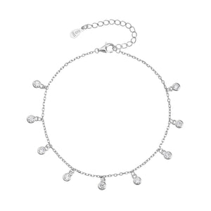 צמיד רגל כסף 925 עם תליון עדין – סטייל קיצי - | Kalimira Jewelry | תכשיטי כסף Kalimira | إكسسوارات فضة Kalimira