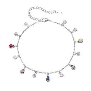 צמיד רגל כסף 925 עם תליון עדין – סטייל קיצי - | Kalimira Jewelry | תכשיטי כסף Kalimira | إكسسوارات فضة Kalimira