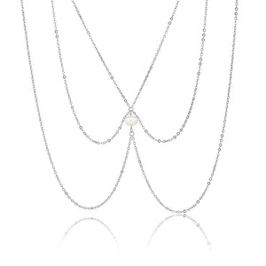 שרשרת בטן כסף 925 – סטייל קיצי ייחודי - | Kalimira Jewelry | תכשיטי כסף Kalimira | إكسسوارات فضة Kalimira