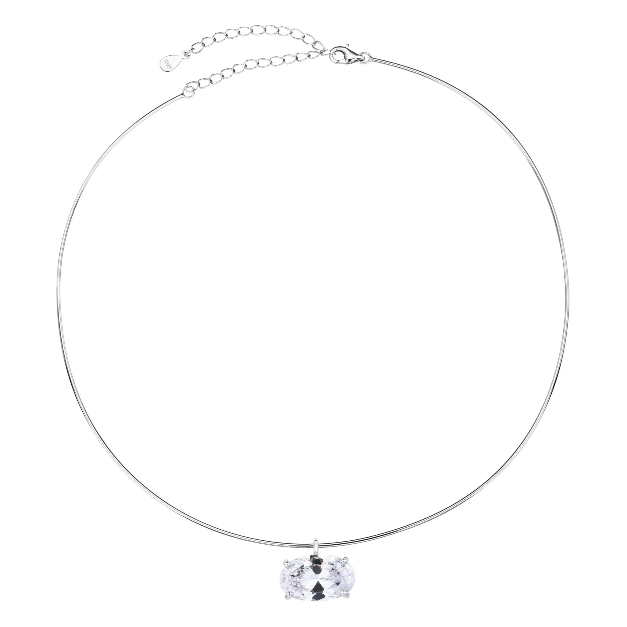 שרשרת קשיחה כסף 925 – לוק מינימליסטי יוקרתי - | Kalimira Jewelry | תכשיטי כסף Kalimira | إكسسوارات فضة Kalimira