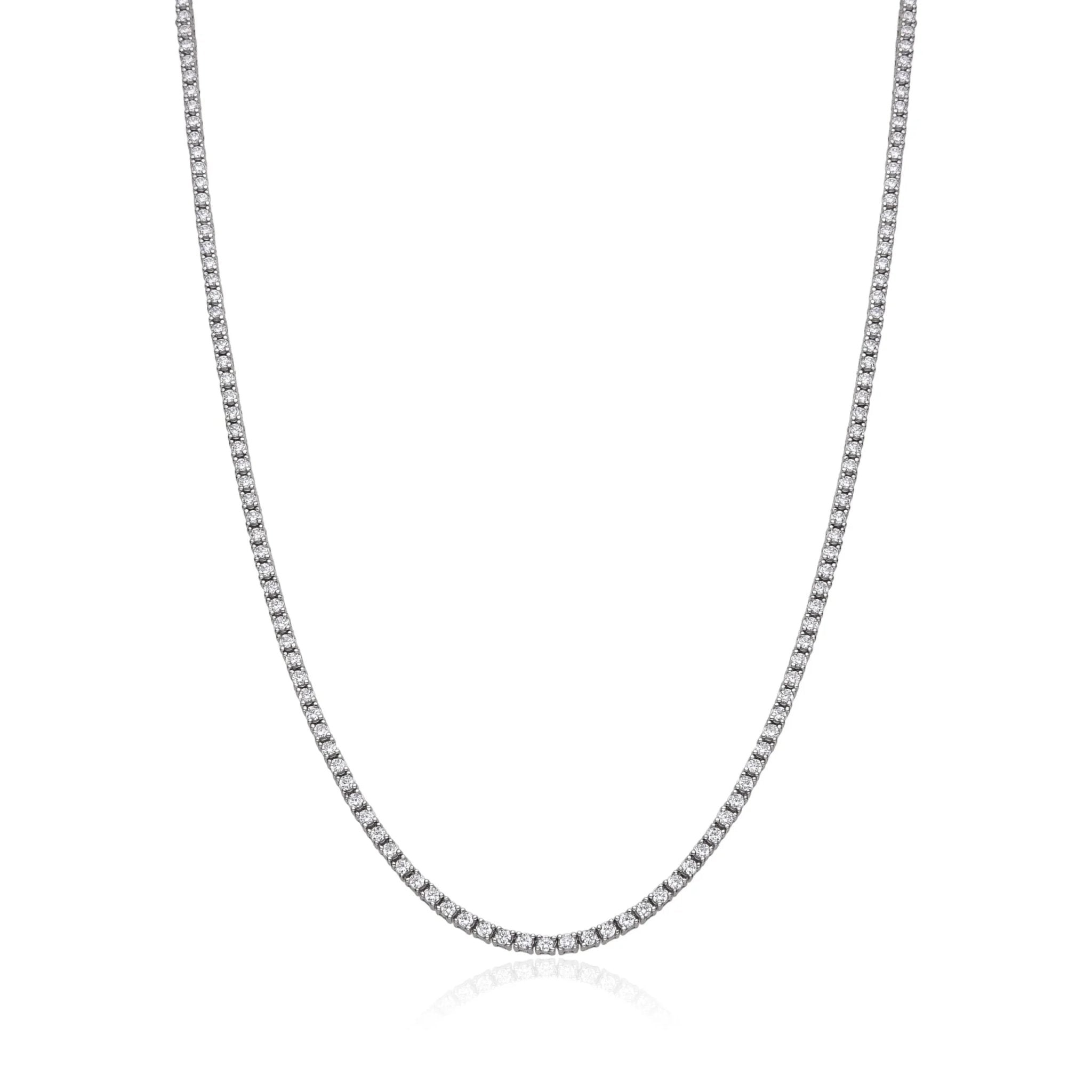 שרשרת קולר טניס כסף 925 – זוהר נשי - | Kalimira Jewelry | תכשיטי כסף Kalimira | إكسسوارات فضة Kalimira