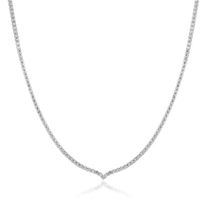 שרשרת קולר טניס כסף 925 – זוהר נשי - | Kalimira Jewelry | תכשיטי כסף Kalimira | إكسسوارات فضة Kalimira