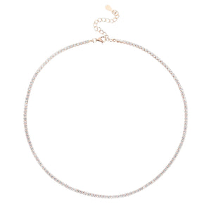 שרשרת קולר טניס כסף 925 – זוהר נשי - | Kalimira Jewelry | תכשיטי כסף Kalimira | إكسسوارات فضة Kalimira