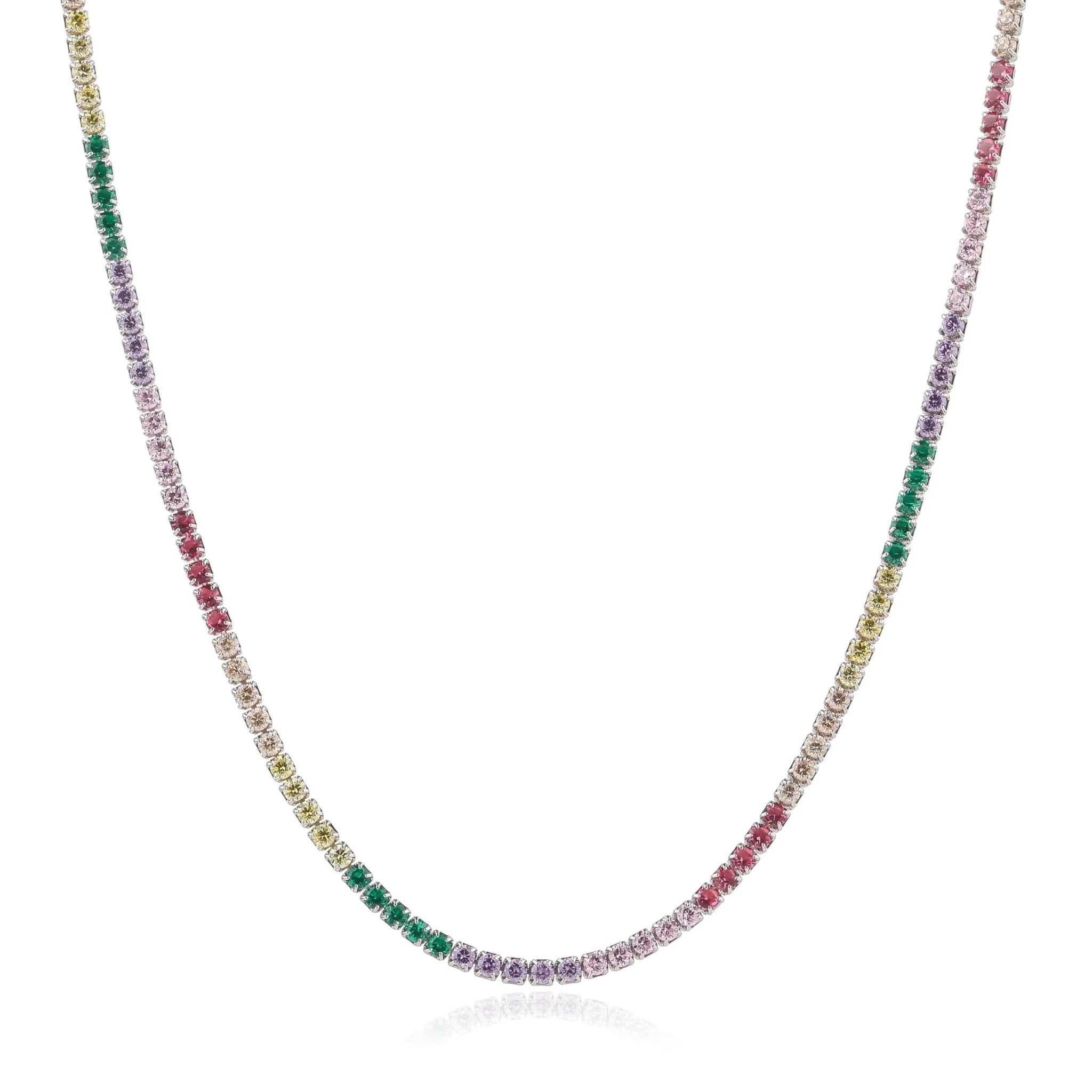 שרשרת קולר טניס כסף 925 – זוהר נשי - | Kalimira Jewelry | תכשיטי כסף Kalimira | إكسسوارات فضة Kalimira