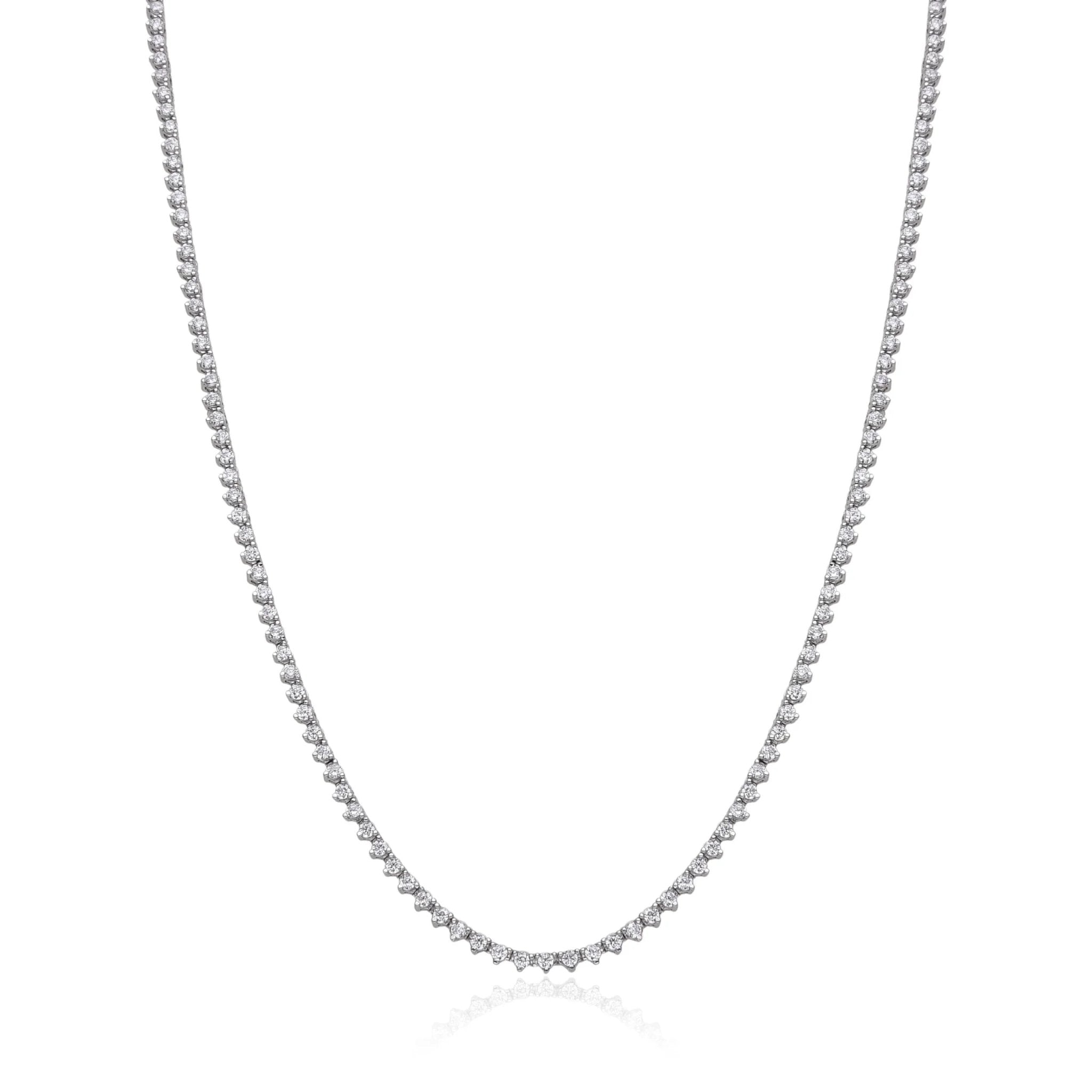 שרשרת קולר טניס כסף 925 – זוהר נשי - | Kalimira Jewelry | תכשיטי כסף Kalimira | إكسسوارات فضة Kalimira