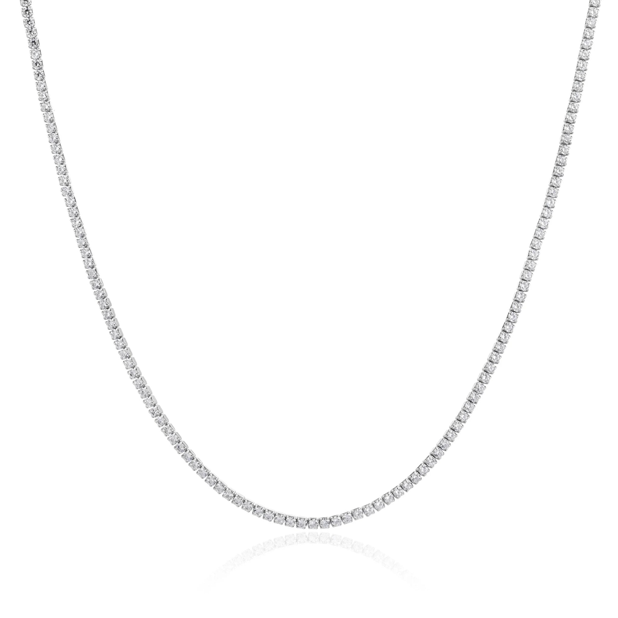 שרשרת קולר טניס כסף 925 – זוהר נשי - | Kalimira Jewelry | תכשיטי כסף Kalimira | إكسسوارات فضة Kalimira