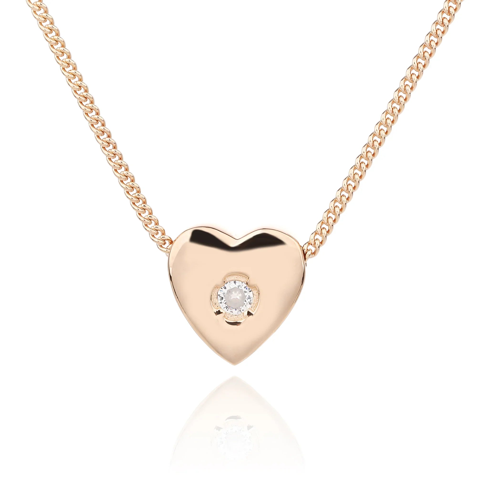 שרשרת לב מצופה רוז גולד – סטייל מודרני ונשי - | Kalimira Jewelry | תכשיטי כסף Kalimira | إكسسوارات فضة Kalimira