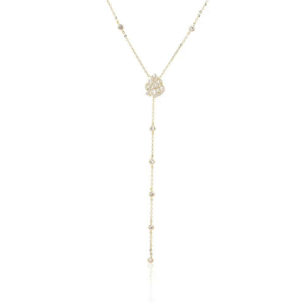 שרשרת עניבה נופלת כסף 925 – אלגנטיות מודרנית - | Kalimira Jewelry | תכשיטי כסף Kalimira | إكسسوارات فضة Kalimira