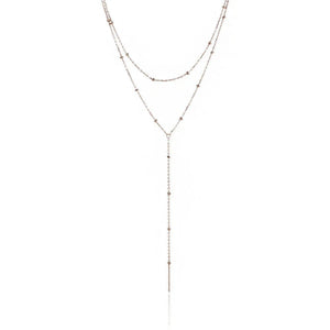 שרשרת עניבה נופלת כסף 925 – אלגנטיות מודרנית - | Kalimira Jewelry | תכשיטי כסף Kalimira | إكسسوارات فضة Kalimira